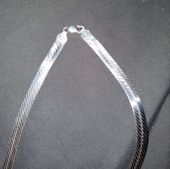 Herringbone real silver set - Picture 4 of 4